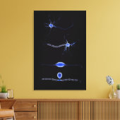 Konzeptuelles Bild einer Neuron 1 Leinwanddruck (Insitu (Wohnzimmer))