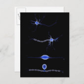 Konzeptuelles Bild einer Neuron 1 Postkarte (Vorne/Hinten)