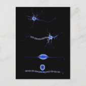 Konzeptuelles Bild einer Neuron 1 Postkarte (Vorderseite)