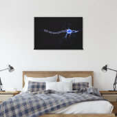 Konzeptuelles Bild eines Neurons 2 Leinwanddruck (Insitu (Schlafzimmer))