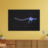 Konzeptuelles Bild eines Neurons 2 Leinwanddruck (Insitu (Wohnzimmer))