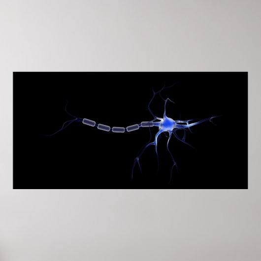 Konzeptuelles Bild eines Neurons 2 Poster (Vorne)