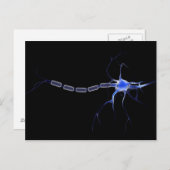 Konzeptuelles Bild eines Neurons 2 Postkarte (Vorne/Hinten)