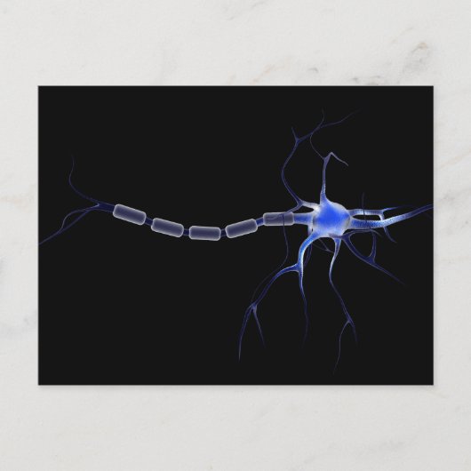 Konzeptuelles Bild eines Neurons 2 Postkarte (Vorderseite)