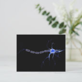 Konzeptuelles Bild eines Neurons 2 Postkarte (Stehend Vorderseite)