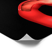 Konzeptuelles Bild eines peptischen Ulkus im Magen Poster (Ecke)