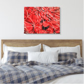 Konzeptuelles Bild roter Blutkörperchen mit Fibrin Leinwanddruck (Insitu (Schlafzimmer))