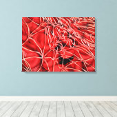 Konzeptuelles Bild roter Blutkörperchen mit Fibrin Leinwanddruck (Insitu (Holzboden))
