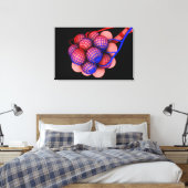Konzeptuelles Bild von Alveoli 1 Leinwanddruck (Insitu (Schlafzimmer))