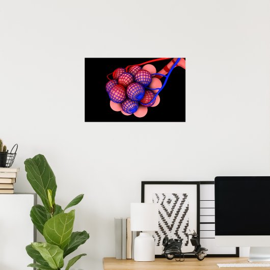 Konzeptuelles Bild von Alveoli 1 Poster (Heimbüro)