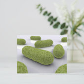 Konzeptuelles Bild von Bakterien 1 Postkarte (Stehend Vorderseite)