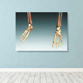 Konzeptuelles Bild von Knochen in menschlichen Bei Leinwanddruck (Insitu (Holzboden))