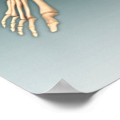 Konzeptuelles Bild von Knochen in menschlichen Bei Poster (Ecke)