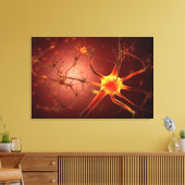 Konzeptuelles Bild von Neuron 1 Leinwanddruck (Insitu (Wohnzimmer))