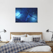 Konzeptuelles Bild von Neuron 2 Leinwanddruck (Insitu (Schlafzimmer))