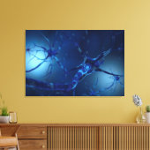 Konzeptuelles Bild von Neuron 2 Leinwanddruck (Insitu (Wohnzimmer))