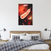 Konzeptuelles Bild von Vibrio Cholerae 2 Leinwanddruck (Insitu (Schlafzimmer))