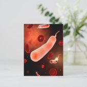 Konzeptuelles Bild von Vibrio Cholerae 2 Postkarte (Stehend Vorderseite)
