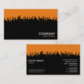 Konzert 02 - Schwarz und Orange Visitenkarte (Vorne/Hinten)