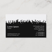 Konzert 02 - Schwarz/Weiß Visitenkarte (Rückseite)