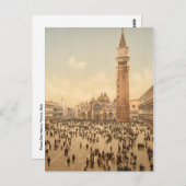 Konzert am Markusplatz II, Venedig, Italien Postkarte (Vorne/Hinten)