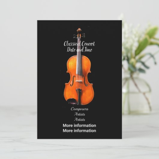 Konzert-Ankündigung Einladung (Stehend Vorderseite)