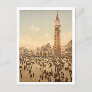 Konzert auf dem Markusplatz II, Venedig, Italien Postkarte
