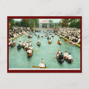 Konzert, Belle Isle Park, Detroit Vintage Postkarte
