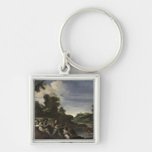 Konzert Champetre, 1617 (Öl auf Platte) Schlüsselanhänger