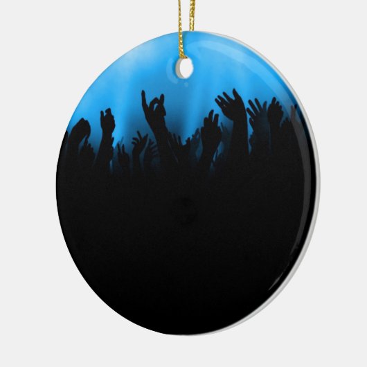 Konzert Crowd Keramik Ornament (Links)