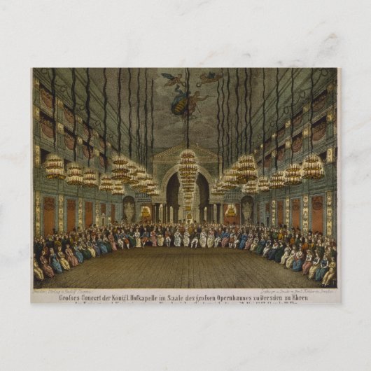 Konzert der königlichen Band im Auditorium Postkarte (Vorderseite)