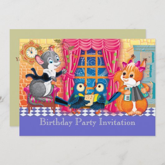 Konzert Einladung (Vorne/Hinten)