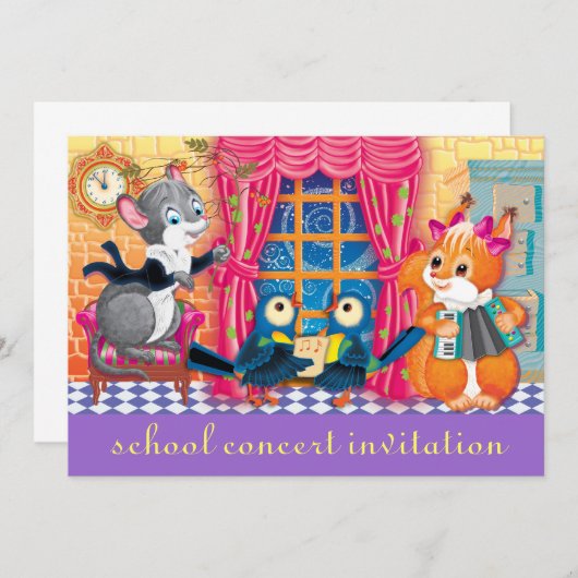 Konzert Einladung (Vorne/Hinten)