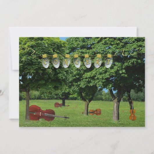 Konzert-Einladung Einladung (Vorderseite)