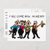 Konzert Einladung Hoedown Quartett personalisieren (Vorne/Hinten)