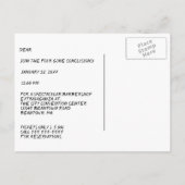 Konzert Einladung Hoedown Quartett personalisieren (Rückseite)