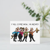 Konzert Einladung Hoedown Quartett personalisieren (Stehend Vorderseite)