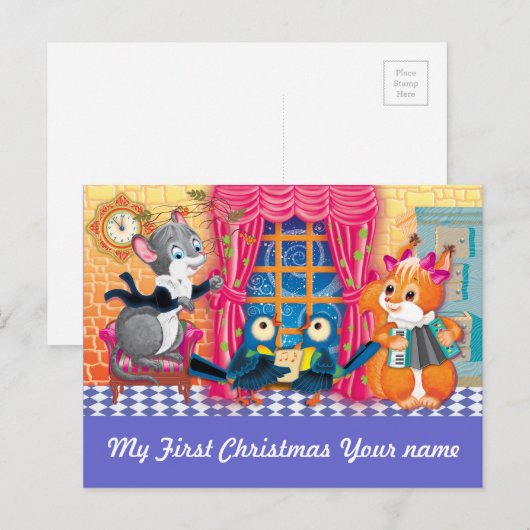 Konzert Feiertagspostkarte (Vorne/Hinten)