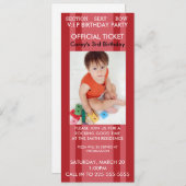 Konzert-Geburtstag Einladung (Vorne/Hinten)