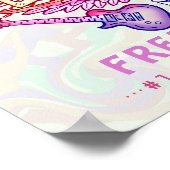 Konzert im Ruhestand Willkommen Neon Retro 70er Poster (Ecke)