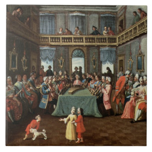 Konzert in einem privaten Haus Fliese