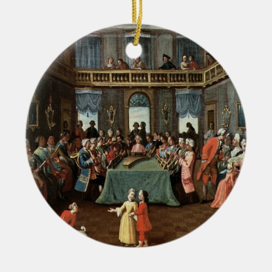 Konzert in einem privaten Haus Keramikornament (Vorne)