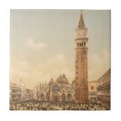 Konzert in St Mark Quadrat II, Venedig, Italien Fliese (Vorderseite)