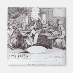 Konzert-Karte für Marys Kapelle Magnet