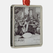 Konzert-Karte für Marys Kapelle Silbernes Ornament (Rechts)