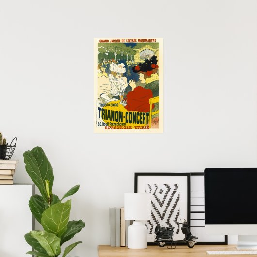 KONZERT "Le TRIANON" in Paris Poster (Heimbüro)