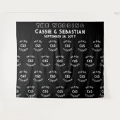 Konzert Musik Festival Step- und Repeat-Kulisse Wandteppich (Vorderseite (Horizontal))