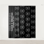 Konzert Musik Festival Step- und Repeat-Kulisse Wandteppich (Vorderseite)