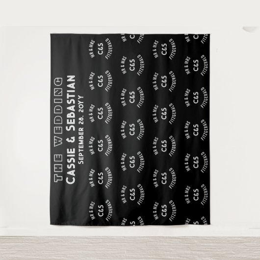 Konzert Musik Festival Step- und Repeat-Kulisse Wandteppich (Vorderseite)