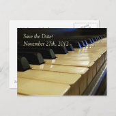 Konzert oder Erwägung Save the Date Postkarte (Vorne/Hinten)